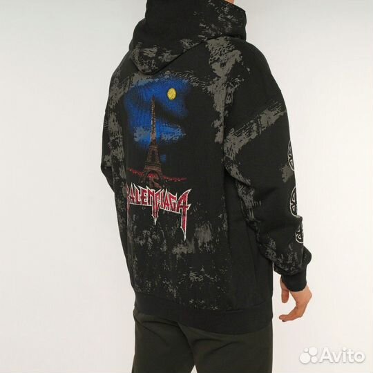 Зип худи Balenciaga Paris Moon