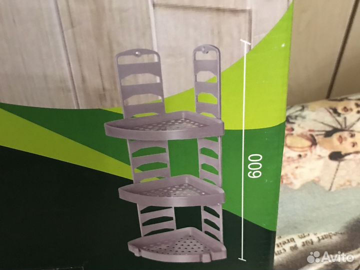 Полка угловая для ванной комнаты