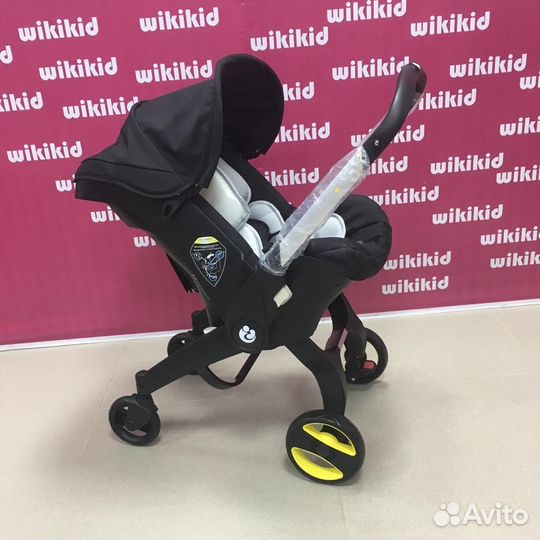 Коляска-автолюлька (трансформер) цв. чёрный