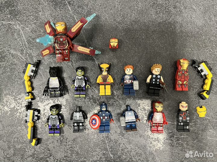 Lego марвел минифигурки