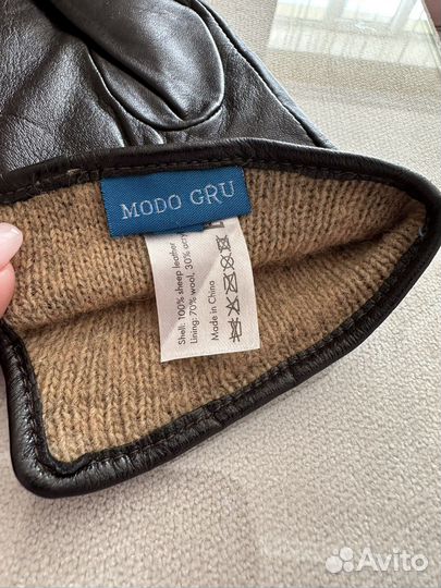 Перчатки женские кожаные новые