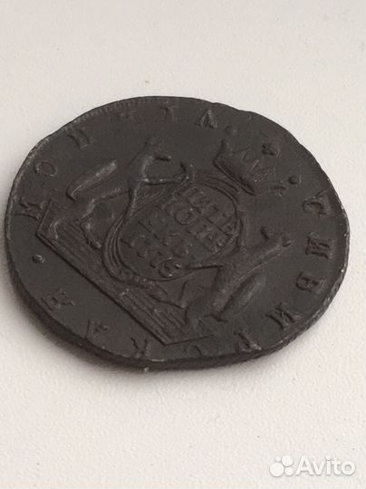 5 копеек 1775 года км Сибирка (Екатерина II)