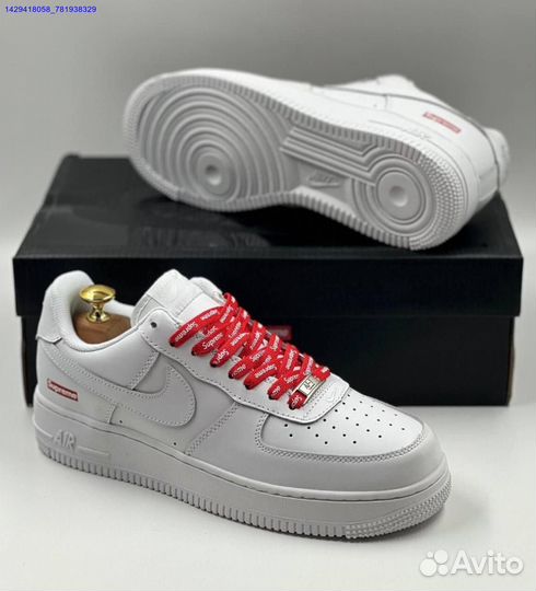 Кроссовки Nike Air Force 1 Low & Supreme (Арт.92666)