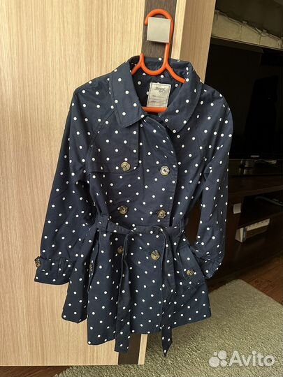 Тренч плащ для девочки размер 128