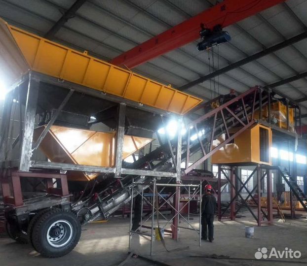 Мобильный бетонный завод yhzs-75