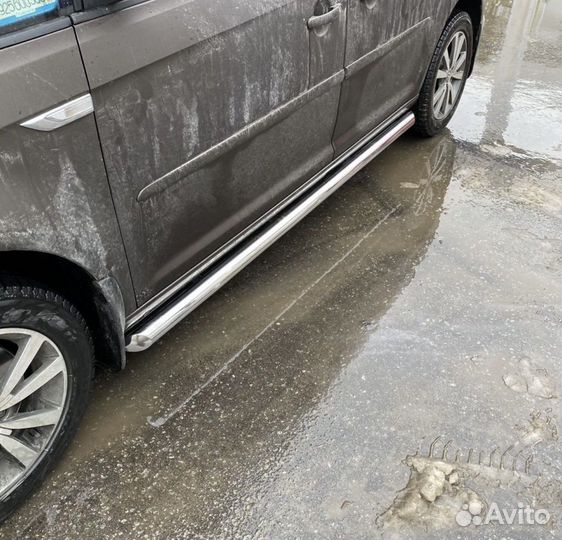 Пороги труба Volkswagen Caddy