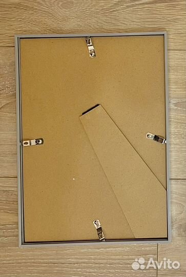 Рамка А4 (21х29,5), серебро, стекло