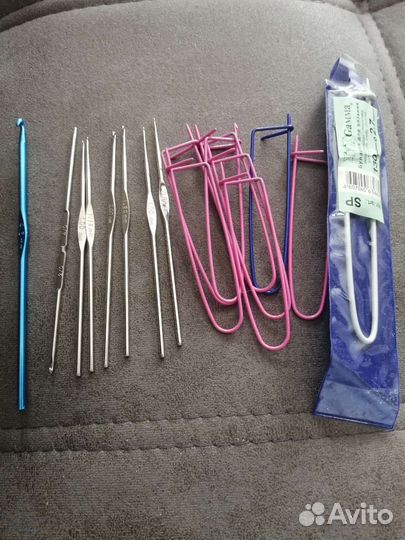 Крючки для вязания и булавки