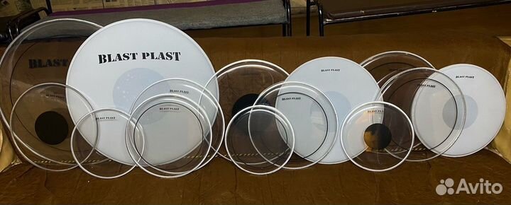 Пластики Evans, Remo, Encore, Hun, Dadi, демпферы