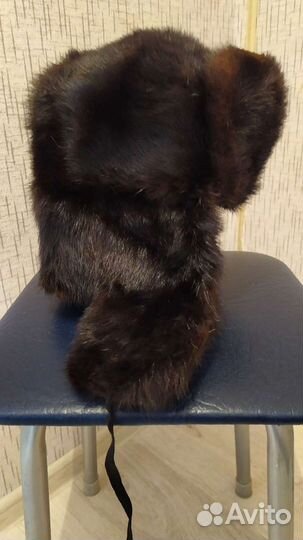 Норковая шапка мужская ушанка