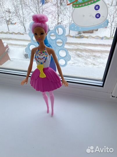 Барби фея с мыльными пузырями