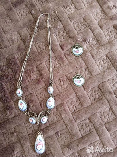 Ожерелье + серьги