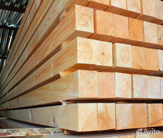 Брус для стоительства, лиственница, 100х150мм
