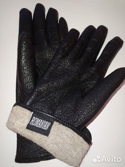 Перчатки женские кожаные