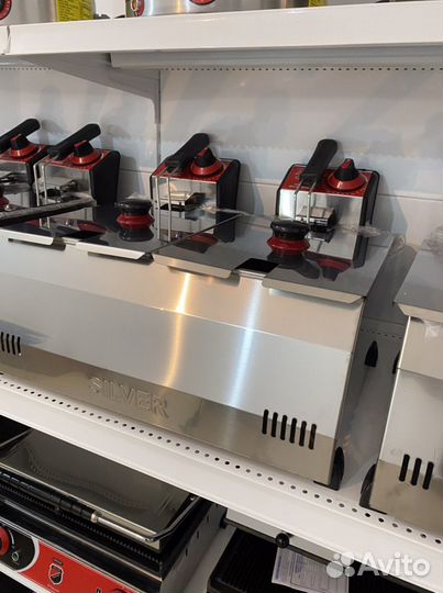 Фритюрница 3+3 литра Турецкая silver