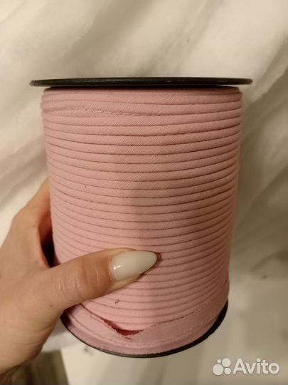 Кант хлопковый розовый для шитья