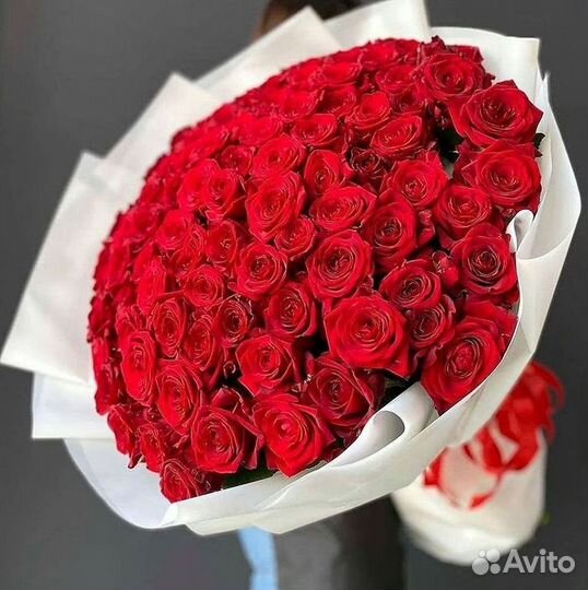Букет роз 101 роза 51 роза
