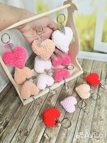 Брелок плюшевое сердце
