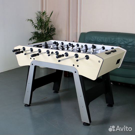 Настольный футбол Prime бело-серый