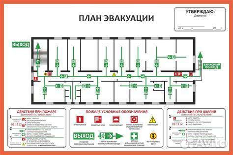 План эвакуации светящиеся фотолюминесцентный
