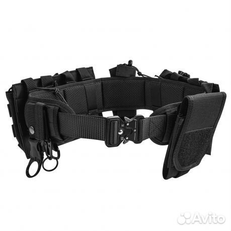 Разгрузочный пояс с подсумками черный