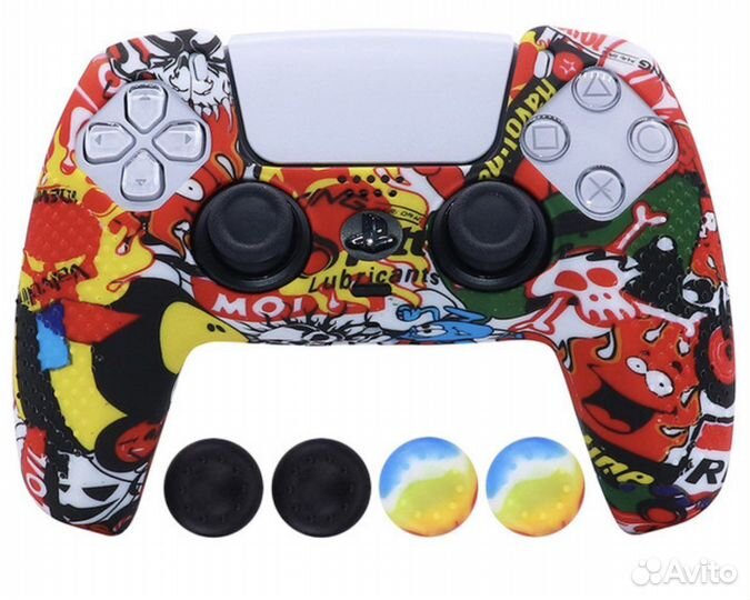 Мягкий силиконовый чехол для джойстика Sony PS5