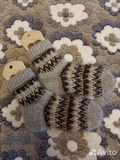 Носки из собачьего пуха,одна пара