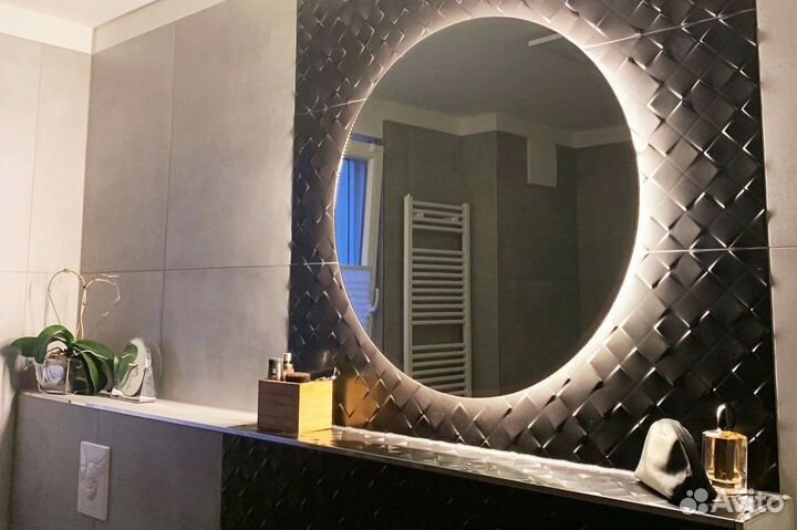 Зеркало с подсветкой круглое Linda