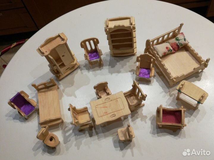 Кукольная мебель деревянная