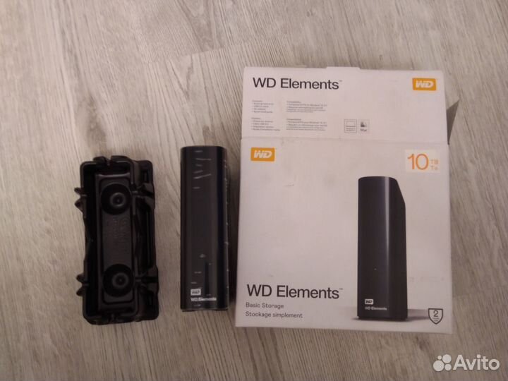 Переносной жёсткий диск WD elements 10 Tb