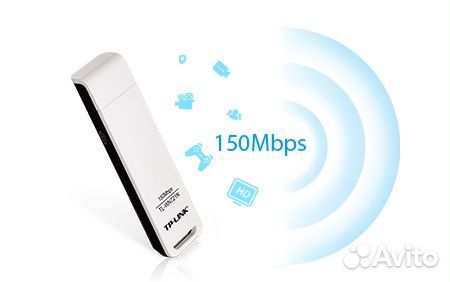Сетевой Беспроводной WiFi- USB адаптер 150 Мбит/с
