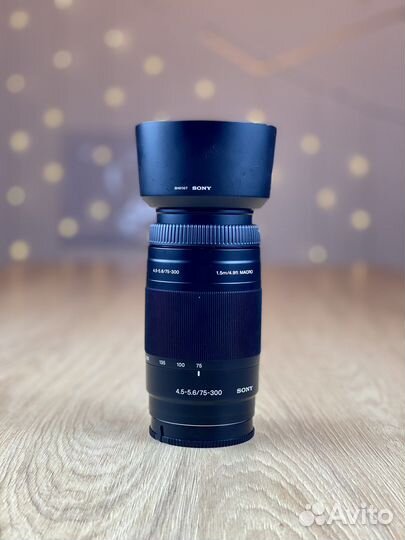 Объектив для sony A macro 75-300mm/4.5-5.6