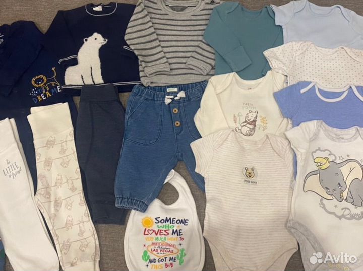 Одежда пакетом на мальчика 62-68 размер