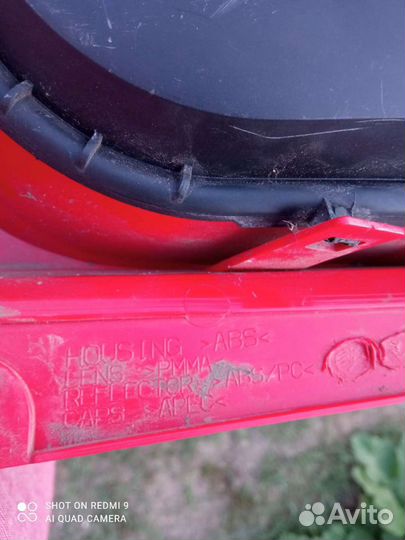 Задний правый фонарь для Пежо 107