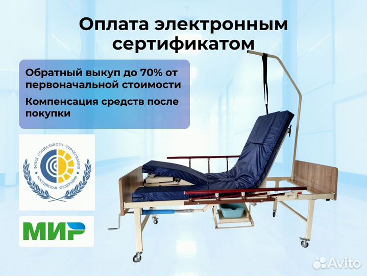 Медицинская кровать функциональная