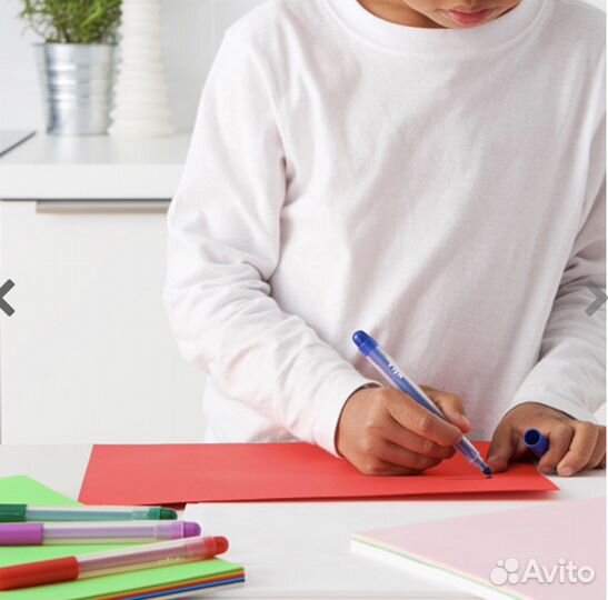 Фломастеры IKEA mala новые 12 шт