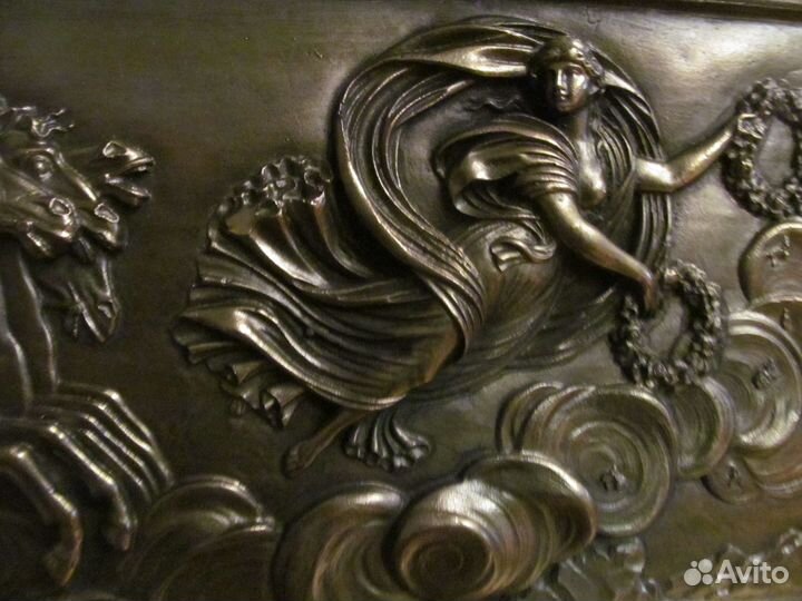 Аполлон. Картина из меди в деревянной раме