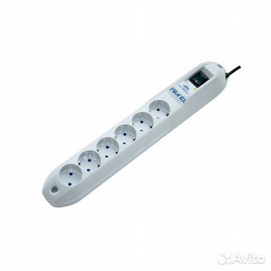 Сетевой фильтр Pilot-GL 5.0м. 6 розеток #19824