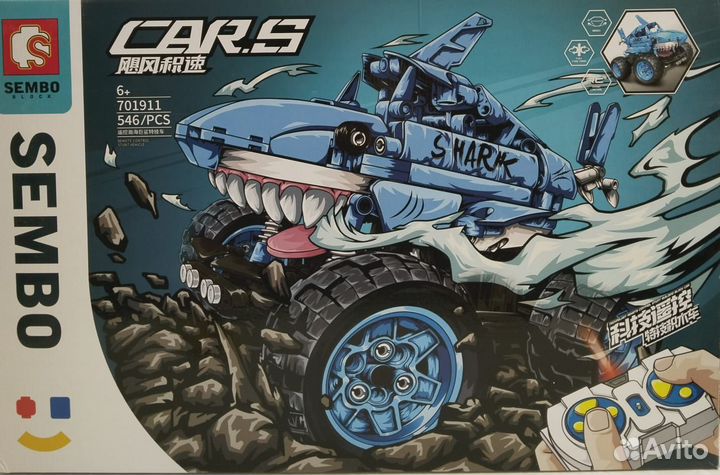 Конструктор Sembo Спорткар Гигантская акула