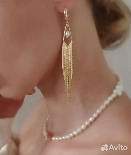 Серьги с жемчугом