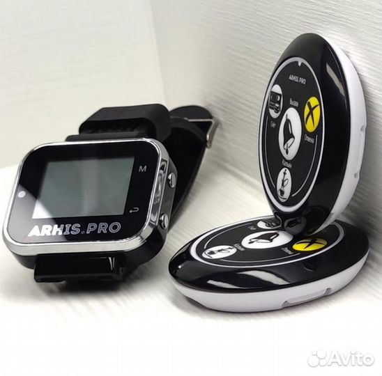 Кнопка вызова официанта с часами для кальянных