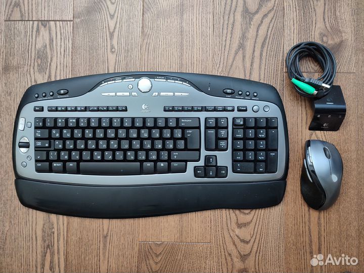 Logitech MX3000 беспроводные клавиатура + мышь