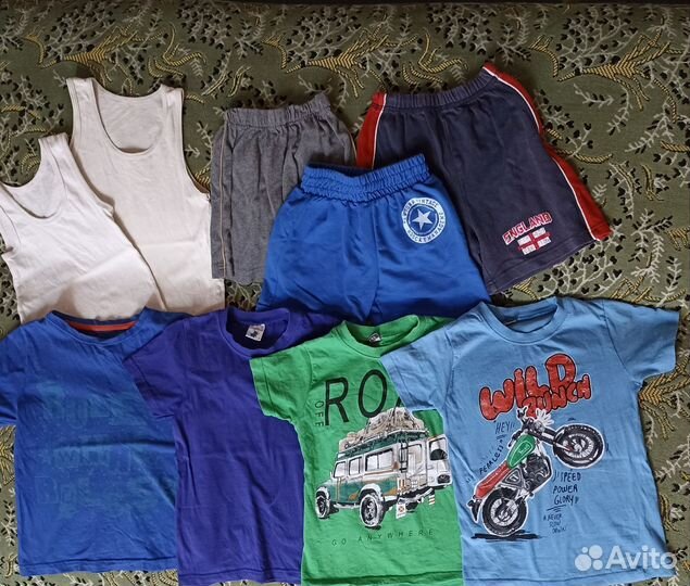 Набор футболки,майки,шорты мальчик 5 лет,р:104-110