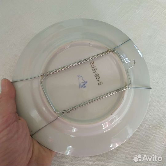 Тарелка дулево золотая роза