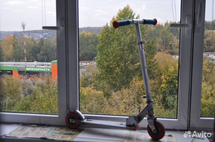 Самокат детский двухколесный исправный нержавейка