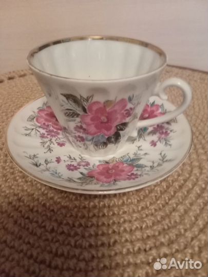 Чашка с блюдцем 2 пары, цена за одну лфз