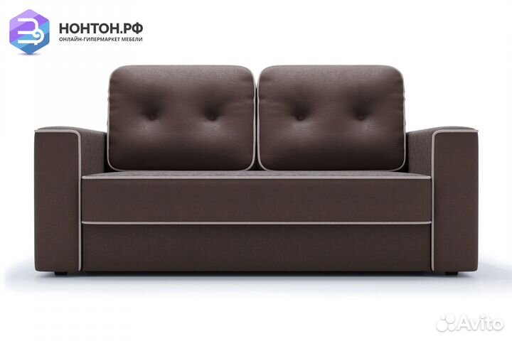 Диван еврокнижка Берген коричневый