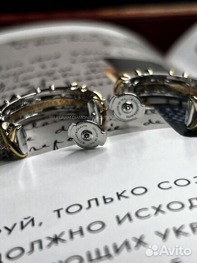 Серьги Tiffany & Co золото 750, бриллианты