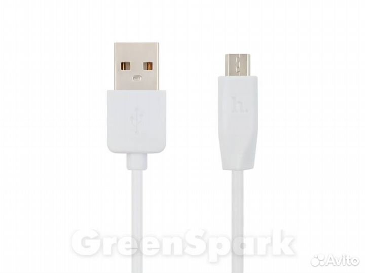 Кабель USB hoco X1 microUSB 1м белый
