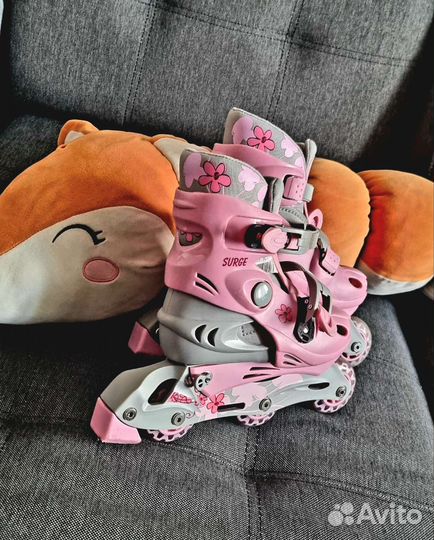 Детские ролики,раздвижные и защита